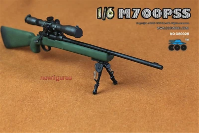 Modelo de arma de rifle sniper arma 1:6 M700PSS para boneco soldado masculino 12" brinquedos boneca - Imagem 1 de 4