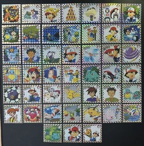 Pokemon Artbox Series One Silver Prism Holo Sticker Set Complete - 45 Stickers - Picture 1 of 23