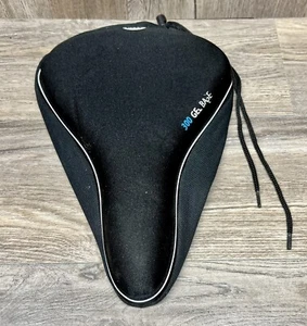 Bell 300 Gel Base Bicycle Padded Seat Cover with Drawstring Black Thick Padding - Picture 1 of 4