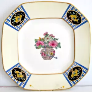 L. BERNARDAUD & CO. "PIATTO FLOREALE" (LIMOGES, FRANCIA) ~ RARO / FINE PORCELLANA!! - Foto 1 di 10