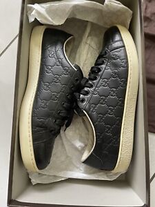 Gucci Black Sneakers Monogram 8+ Shoes US 10