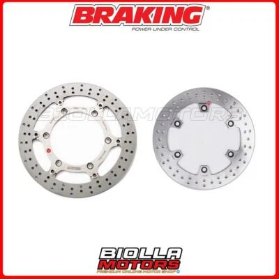 KIT DISCHI FRENO BRAKING HONDA VT SHADOW ACE-AERO-C2-C3 1100 1998 -  ANTERIORE + - Изображение 1 из 4
