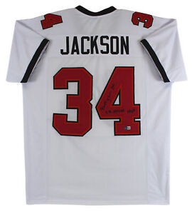 Dexter Jackson "SB XXXVII MVP" Authentic Signed White Pro Style Jersey BAS Wit
