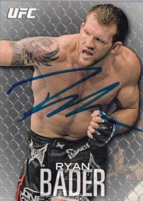 Ryan Bader Signed 2012 Topps UFC Knockout Card #60 Autograph Ultimate Fighter 8 - Image 1 of 4