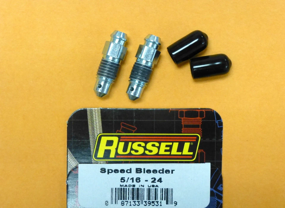 Russell 639530 Speed Bleeder 5/16-24 Thread 1" Overall Length 2 pcs — 第 1/1 张图片