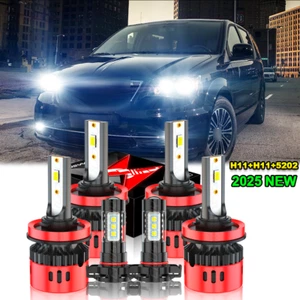 H11+H11+H16 Faros LED Delanteros Completos Luz Antiniebla Luz Alta Baja Kit Combo 6x - Imagen 1 de 13