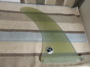 9" Green Center Fin,Longboard, Single Fin,Surfboard Fiberglass Quality Fin New - Picture 1 of 5