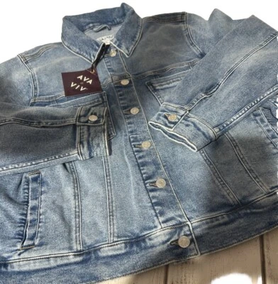 Ava & Viv Trucker Denim Jacket Women’s Size XXL Brand New With Tags Blue - Image 1 of 4