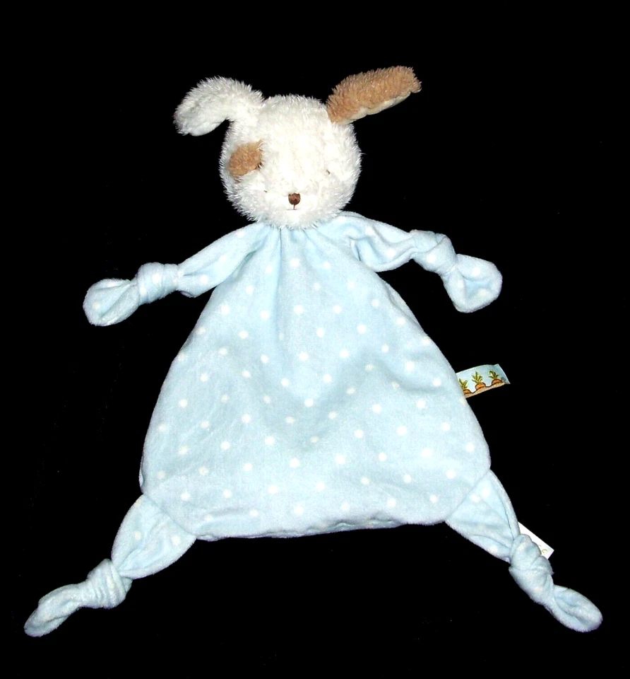 Bunnies by the Bay Salto Nudo Azul Lunares Cachorro Perro Bebé Manta Nudos Foto 1 de 1