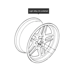 Llanta paralela BMW E31 E38 ESTILO 37 M PULIDA 91/2J 9.5J E34 M5 36112229731 - Imagen 1 de 3