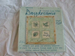 COUNTED CROSS STITCH DIMENSIONS DAYDREAMS LIVE SIMPLY KIT MAT GLASS FRAME 72604 - Picture 1 of 4