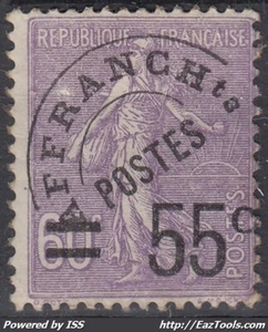FRANCE : PREOBLITERE N° 47 NEUF * GOMME AVEC CHARNIERE - COTE 175 € - A VOIR - Picture 1 of 2