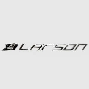 Larson Boat Raised Decal 8154129 | SL24 Mirrored 13 1/2 x 1 1/8 Inch - Picture 1 of 4