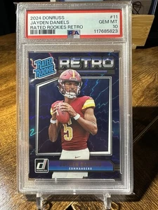 2024 Donruss #11 Jayden Daniels Rated Rookies Retro PSA 10 - Picture 1 of 5