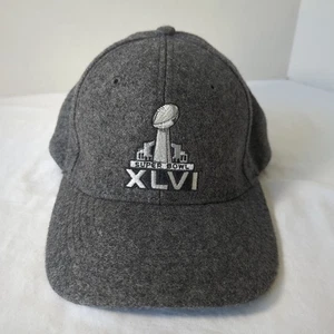 Super Bowl XLVI Baseball Hat Adjustable NFL Football Wool & Polyester - Picture 1 of 8