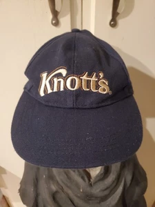 Vintage Knott’s Berry Farm bestickt blau Freizeitpark Staff Cap Einheitsgröße - Bild 1 von 8