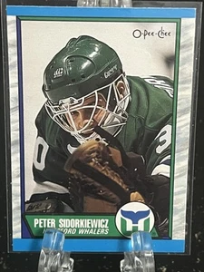 PETER SIDORKIEWICZ--1989 -90 O PEE CHEE--ROOKIE--HARTFORD WHALERS--FREE SHIPPING - Picture 1 of 2