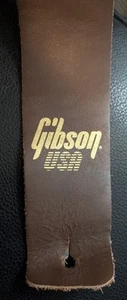 Levy's Gibson 3" Leather Guitar Strap Rare - Picture 1 of 4