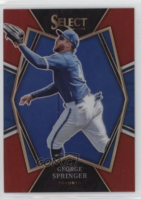 2022 Panini Select Premier Level Red Prizm /199 George Springer #164 - Image 1 of 2