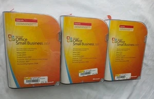 Posten 3 Microsoft Office Small Business Edition 2007 UPGRADE mit Tasten unbekannte Statistiken - Bild 1 von 3