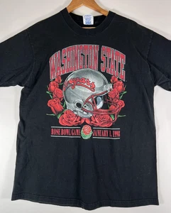 Camicia vintage Washington State Cougars uomo grande NCAA calcio Rose Bowl anni 90 - Foto 1 di 10