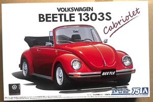 VW Beetle 1303S Cabriolet 1/24 Aoshima 055724 - Foto 1 di 3
