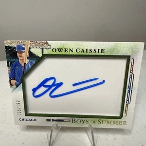 2025 Boys Of Summer Owen Caissie Auto /199 #42 Chicago Cubs - Picture 1 of 3