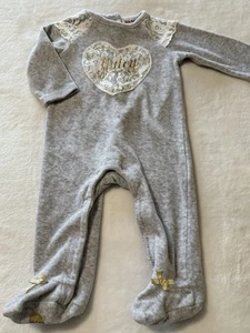 New Juicy Couture Baby Girl’s Size 6 to 9 month Pantsuit Jumpsuit Casual Outfit - Picture 1 of 4