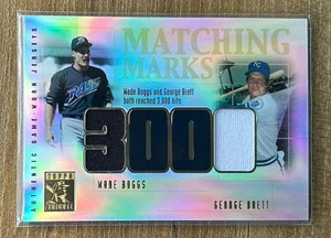 2002 Topps Tribute Matching Marks Boggs & Brett #MM-BB HOF NM or better - Picture 1 of 2