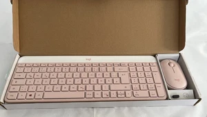 MK470 Slim Wireless Teclado Ratón Set - Rosa (Rosa) DE - Imagen 1 de 2