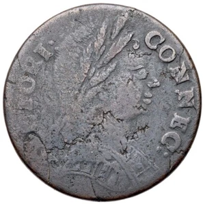 1785 M 3.2-L R-4 Connecticut Colonial Copper Coin - Picture 1 of 2