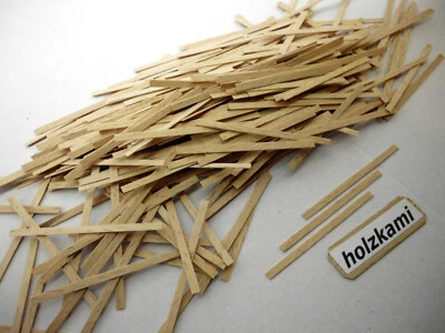 LENLUX Buche Holzleisten. 60mm x 3mm x 0.6mm L/B/H. 700 Leisten = 1Stk.