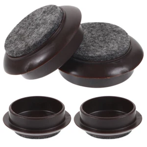 Tazas giratorias de alfombrilla para muebles de 4 piezas para pisos de madera dura almohadillas de fieltro ruedas - Imagen 1 de 12