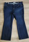 Torrid Jeans Damskie 26R Relaxed Boot Cut Medium / Dark Wash Blue Denim Plus Size