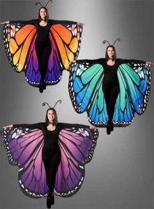 Schmetterlingsflügel 2-seitig bedruckt Erwachsene - Bild 1 von 4