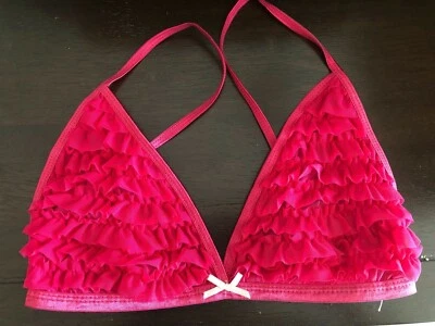 NUEVO Bralette Honeydew Intimates Malla Rumba Triángulo Taza MEDIANO Volantes Rosa Foto 1 de 4