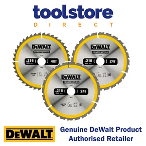 DeWalt DT1962 lama circolare 3pk - 216 mm 24/40 T resistente per unghie - Foto 1 di 2