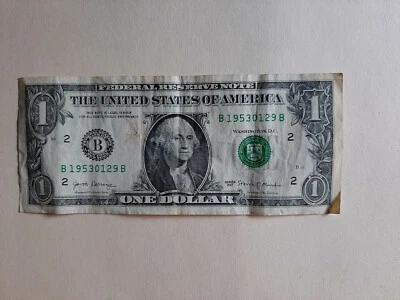 2017  $1 ANNIVERSARY and Birthday SERIAL ~Jan 29, 1953 ~B19530129B - Image 1 of 3