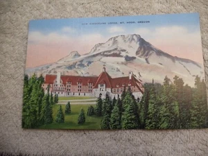POSTCARD "NEW TIMBERLINE LODGE OREGON" 1930'S SHIPS FREE - Picture 1 of 2
