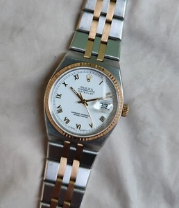 Rolex Datejust Oysterquartz With Warranty steel gold 36 mm ref 17013 - Foto 1 di 23