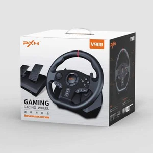 PlayStation 4 Xbox PC Steering Wheel Racing Gaming Simulator Pedal Set Driving - Picture 1 of 8