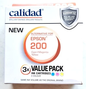 Calidad Compatible Epson 200 Ink Cartridges 1 x Cyan 1 x Magenta 1 x Yellow - Picture 1 of 2