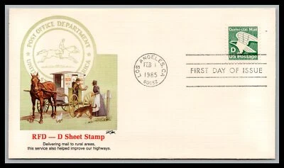 US FDC # 2111 "D" Rate (22c) Fleetwood   1985, 9c538 - Image 1 of 2