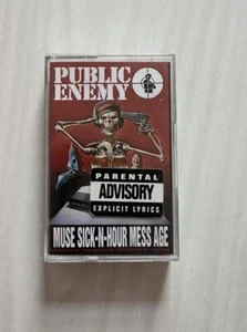 Public Enemy Muse Sick-n-Hour Mess Age Cassette (1994) Vintage + Lyric Sheet - Picture 1 of 4