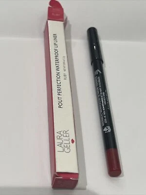 2 X Laura Geller Pout 1 X Perfection Waterproof Lip Liner in RUBY New 1.2g - Image 1 of 3