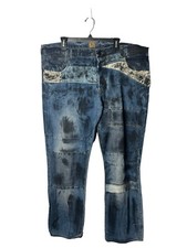 PRPS  Barracuda Button Fly Jeans  Mens Size 44x34  Blue Camo