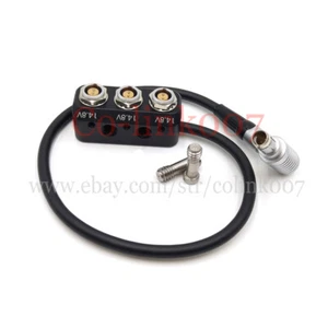 For Fischer 0F RS 3 pin to 3 Way Power Splitter hub for ARRI Teradek RED TILTA - Picture 1 of 6