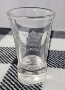 Etched SOBIESKI VODKA Crown 2 Oz Clear Shot Glass - Bild 1 von 5