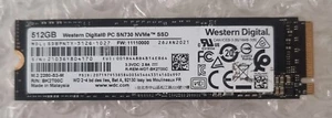 Western Digital PC SN730 M.2 NVME 512GB SSD SDBPNTY-512G-1027 Lenovo Dell Laptop - Picture 1 of 1