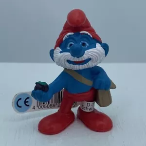 Schlümpfe 20729 Film Papa Schlumpf Figur Tasche 2010 Schleich Peyo PVC Figur Germany - Bild 1 von 5